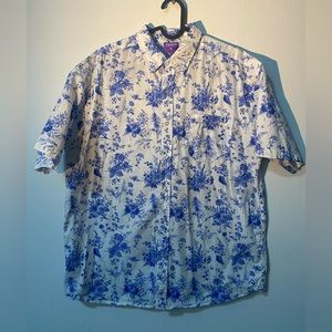 The High & Mighty Fine China White Short Sleeve Button Up Shirt